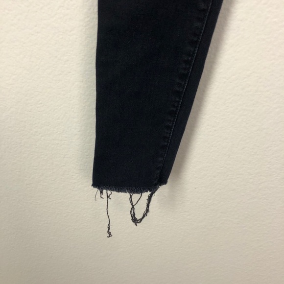 Frame Le High Skinny black ripped jeans 23 - Picture 6 of 8